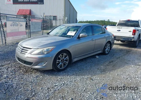 2013 Hyundai Genesis 3.8 z USA, uszkodzony, nr VIN KMHGC4DD4DU225137